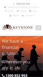 Mobile Screenshot of keystonefinancial.com.au