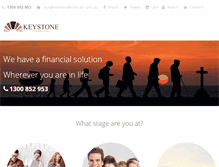 Tablet Screenshot of keystonefinancial.com.au